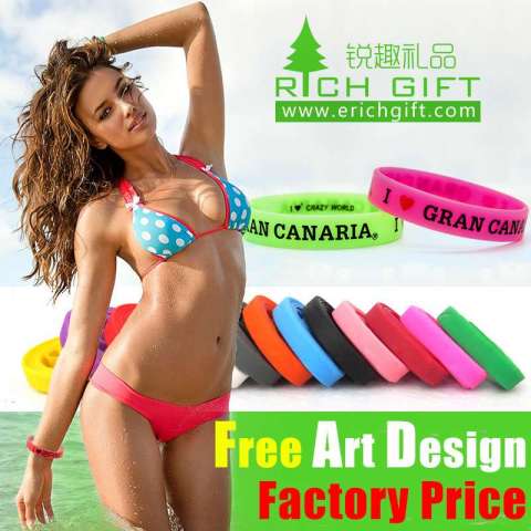 Wholesale Custom Cheap Fashion Rubber/PVC/Silicon/Debossed/Embossed/Sports/Printed/RFID/Silicone Bracelet Wristband for Basketball Events with Logo